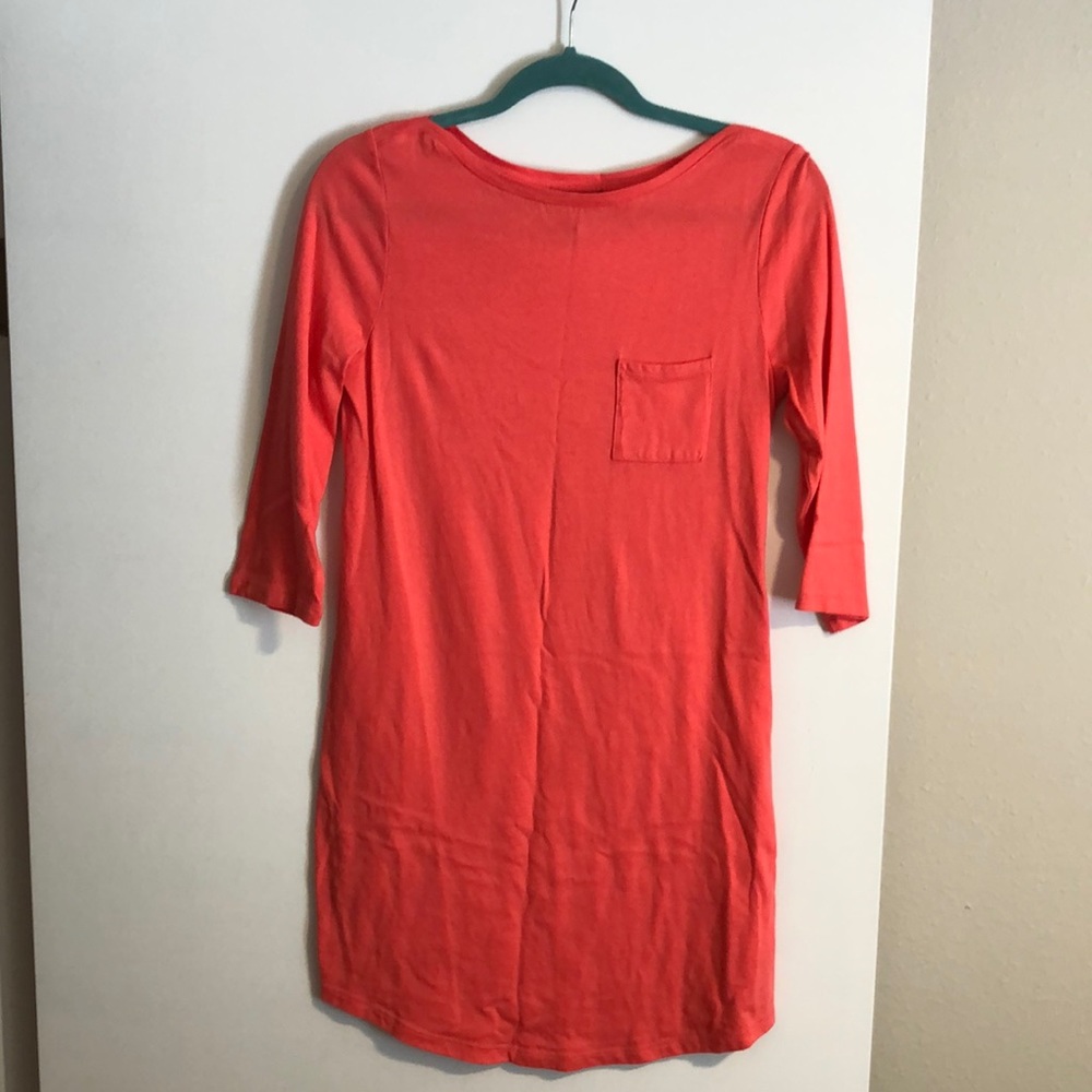 GAP size M coral boat neck dress